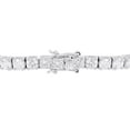thumbnail image 2 of 9.75 TCW Solid 18 Kt White Gold SI Clarity HI Color Diamond Tennis Bracelet/Bangle, 2 of 3