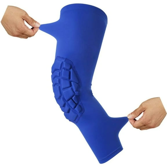 Knee Pads Compression Leg Sleeve Knee Sleeve for All Sports Wrestling Protector Gear, Youth & Adult Sizes, 1 Pair of Knee Paded