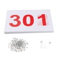 thumbnail image 3 of Lipstore 100 Pcs Bavoirs de Course Numéros d'Athlète Réutilisables avec Épingles 100 Numéros Bavoirs de Course 301 à 400, 3 of 8