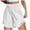 White, variant on fatyb Women's Casual Shorts Smocked High Waist Wide Leg Shorts Ruffle Hem Loose Summer Beach Shorts