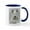 White/Navy Inside, variant on CafePress - White Wolf Mug - 11 oz Ceramic Mug - Novelty Coffee Tea Cup