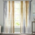 thumbnail image 2 of ERUNPONLY Brown Gray Sheer Curtains 72 Inch Length 2 Panels Set, Vintage Abstract White Ombre Texture Voile Window Treatment Curtains Sheers Drapes for Bedroom/Living Room/Kitchen 52"x72"x2, 2 of 7
