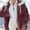Red, variant on yoeyez Winter Coats for Women Plus Size Women Plus Size Winter Warm Loose Plush Zip Hooded Jacket Coat Chaqueta Sherpa Mujer Jersey