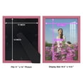 thumbnail image 5 of Modern Real Wood 11x14 inch Picture Frame in Hot Pink, 5 of 7