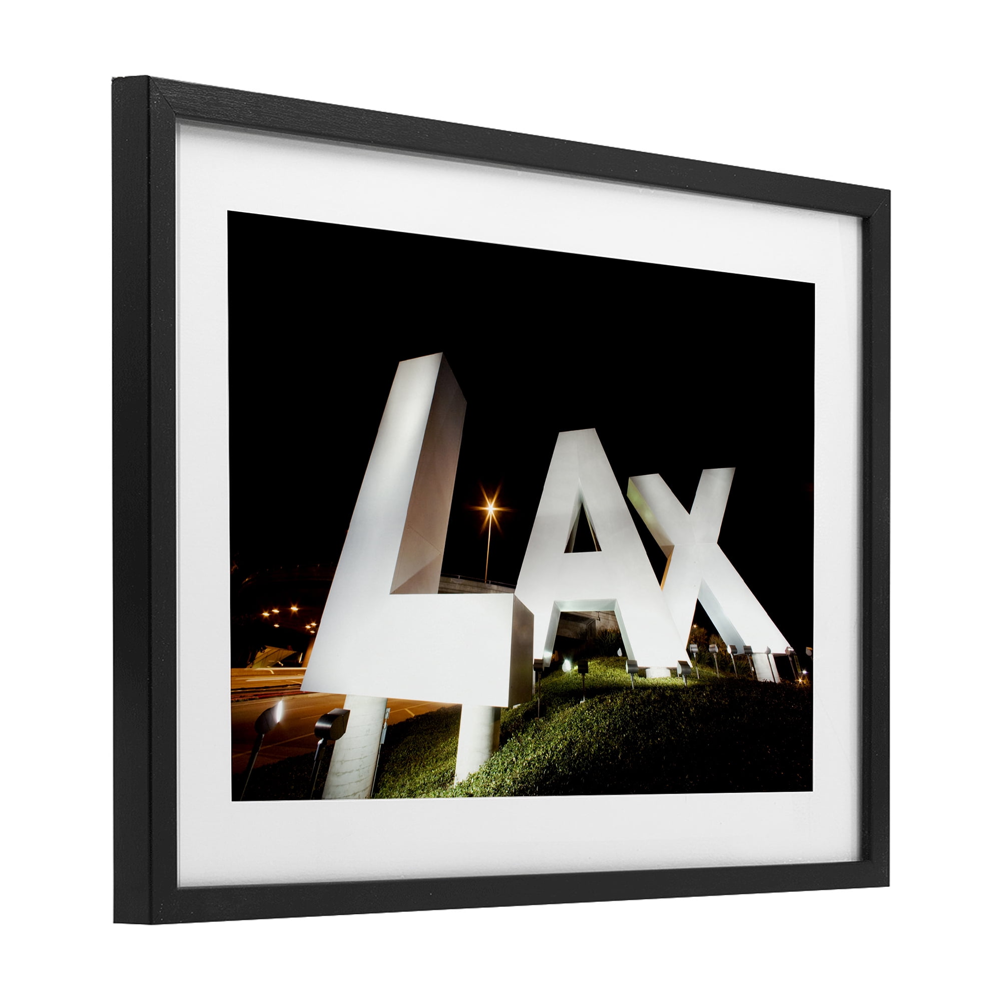 Stupell Industries LA Airport Structure Black Framed Print Under Glass, design by Scott Stulberg