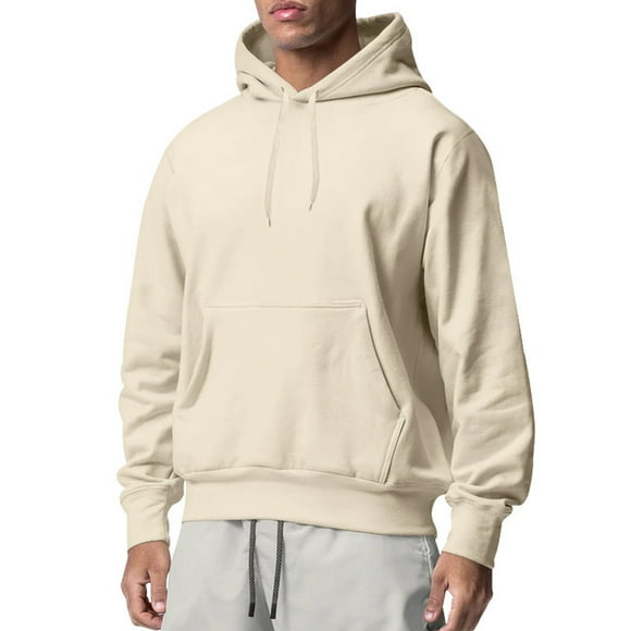 Landzoo One Mens Autumn And Winter Letter Oversize Loose Hooded Pullover Sweater Top Blouse Coat Warm Breathable Men's Tops