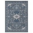 thumbnail image 2 of Tayse Hampton Area Rug HMP4007 Traditional Navy Medallion Curls 7' 10 x 7' 10" Round, 2 of 11