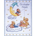 thumbnail image 1 of Bears In Clouds Birth Record Counted Cross Stitch Kit-11"X14" 14 Count, 1 of 2