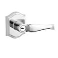 thumbnail image 3 of Baldwin Decorative Keyed Door Lever with Traditional Arch Rose, 3 of 7