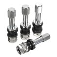 thumbnail image 3 of Car Tire Valve 4Pcs TR48E Bolt-in Car Tubeless Wheel Tire Valve Stem Dust Cap Cover Vehicle Stainless Steel Metal Straight Mouth, 3 of 5