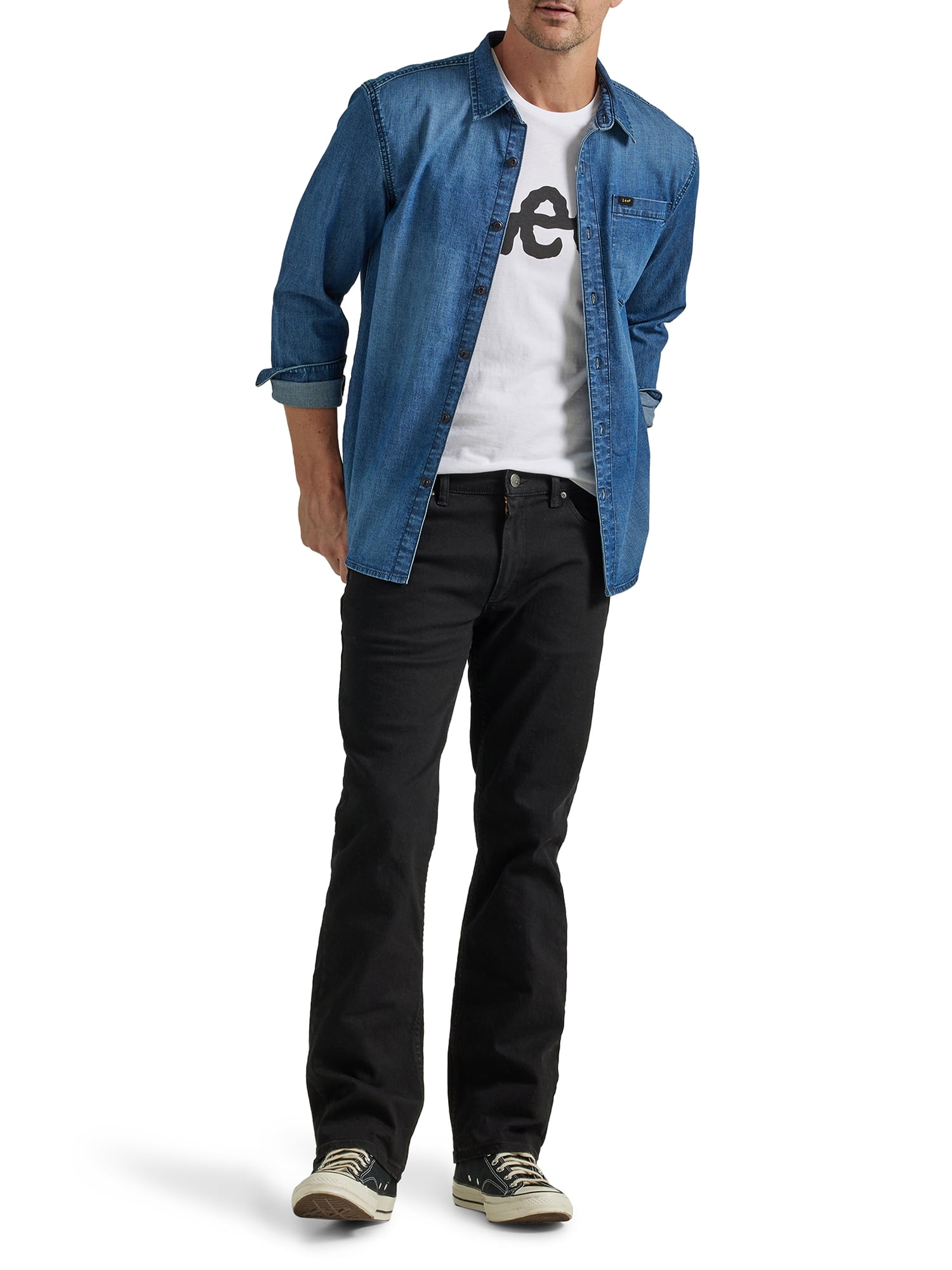 Lee® Men's Extreme Motion All Purpose Long Sleeve Denim Shirt