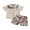 Khaki, variant on Toddler Baby Boy Summer Outfits Camouflage Pattern Button Down Turn Down Collar Short Sleeve Shirt with Shorts 2 Pcs Set 6 12 18 24 Months 3 4 Years
