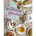 thumbnail image 4 of Green Purple Ombre Kitchen Dish Towels for Drying Dishes Set of 3, Abstract Modern Art Fluid Striped Waffle Weave Microfiber Hand Tea Bathroom Towels Quick Dry & Absorbent Towel 15.7x23.6, 4 of 7