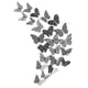 thumbnail image 1 of Juego de pegatinas de pared de mariposa huecas de metal rosa para sala de estar, dormitorio, fondo de TV, pegatinas decorativas de grafiti, 1 of 5