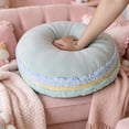 thumbnail image 3 of Macaron Round Pillow, Colorful Soft Plush Decorative Cushion for Kids Gift and Home Decor, 12.6 Inch Sweet Round Throw Pillow for Sofa Bed and Living Room, Purple, 3 of 4
