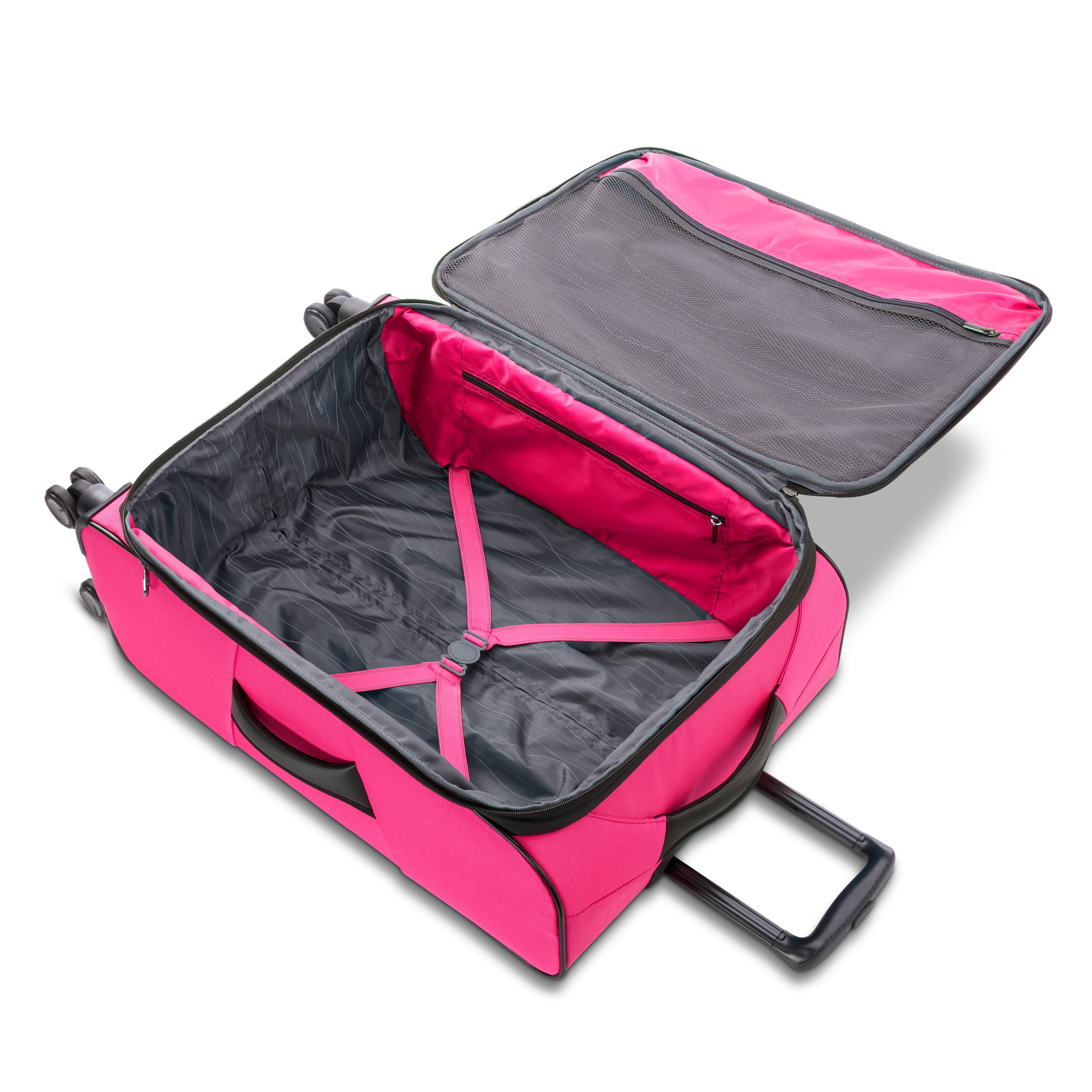 American Tourister X-Lite 3-Piece Luggage Sett with Spinner Wheels - Fuchsia