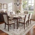 thumbnail image 3 of SIXHOME 5'x7' Rugs for Living Room Washable Vintage Floral Carpet Soft Distressed Area Rug Non Slip for Bedroom Dining Room Office Indoor Modern Home Decor Taupe, 3 of 7