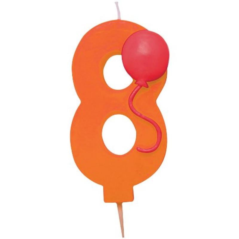 8 Wax Balloon Birthday Candle
