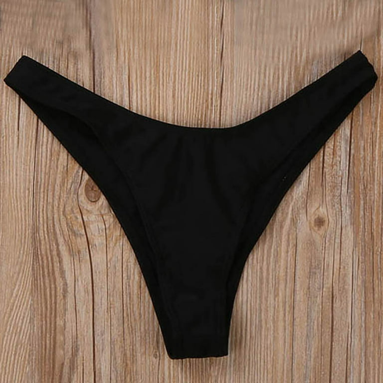 Women Sexy Bottoms Swimsuit Bikini Swimwear Cheeky Thong V Swim Trunks BK M  