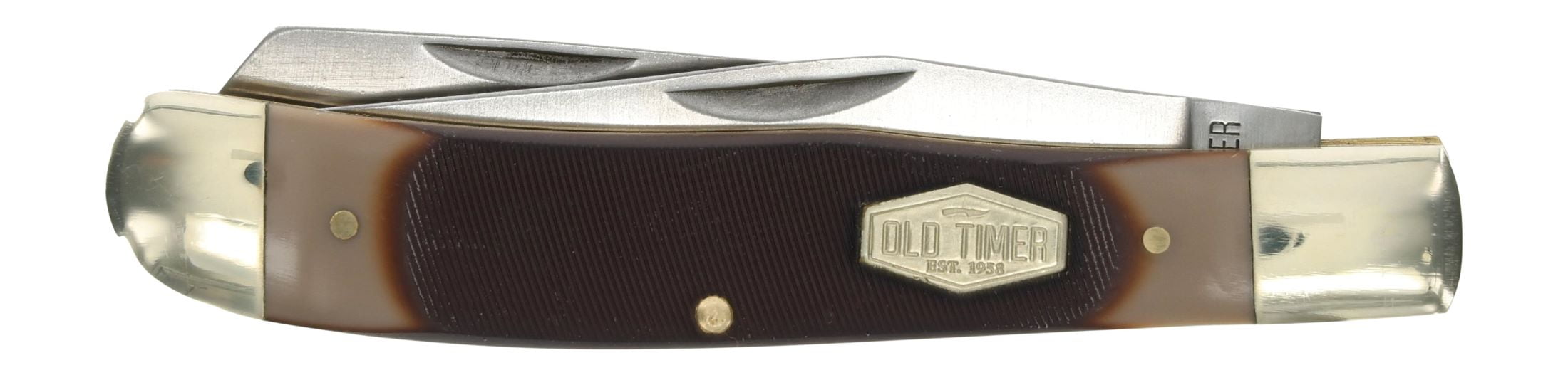 Old Timer Pal and Trapper Traditional Sawcut Handle Folding Knife Combo Pack