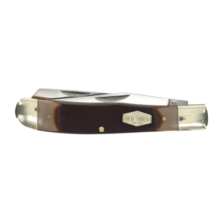 Old Timer Pal and Trapper Traditional Sawcut Handle Folding Knife