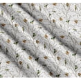 thumbnail image 3 of Soimoi White Cotton Poplin Fabric Leaves & Flowerpecker Bird Decor Fabric Printed Yard 42 Inch Wide, 3 of 7