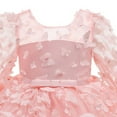 thumbnail image 6 of vokkrv Toddler Tutu Dress Little Girls Fluffy Summer Dresses Casual Party Tulle Sundress for Kids Pink 3-6 Months, 6 of 7