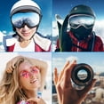 thumbnail image 6 of Uxcell 11"x7" Ski Goggle Bag Microfiber Goggle Pouch with Glasses Cloth Draw String, Green 6 Pack, 6 of 6