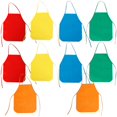 thumbnail image 3 of 10pcs Non-woven Kids Aprons Non Woven Artist Fabric Aprons for Children Reusable Aprons, 3 of 4