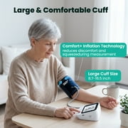 Blood Pressure Monitor, Digital BP Machine with 2x99 Reading Memory, High Automatic Blood Pressure Monitors Cuff(8.7-16.5) for Home Use