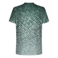 thumbnail image 5 of Awdenio Mens T-shirt New Fashion Casual Print Sports Short Sleeve Round-Neck Blouses Shirts Lightweight & Comfortable Casual Wear,Green,4XL, 5 of 5