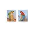 thumbnail image 1 of Metaverse Larry Forgard 'Parrot Wonder' Canvas Art (Set of 2), 1 of 4