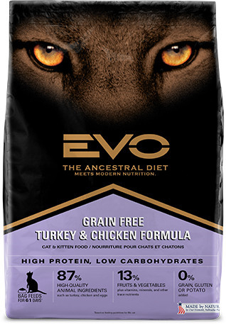 evo turkey and chicken cat food