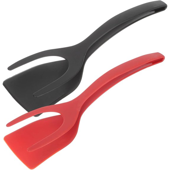 2Pcs Silicone Spatula Egg Flipper Spatula Cooking Turner Pancakes Shovel Omelette Spatula Turner for Eggs Fish Pancake Pizza Steak