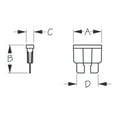 thumbnail image 2 of Sea-Dog 445103-1 ATO/ATC Style Fuse - 3 Amp, 2 of 4
