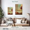 thumbnail image 3 of Elephant Stock Emerald Pond Wall Art - Vertical Multi Panel Canvas - Living Room Wall Decor - Nature Multi Panel - Red And Orange Decor By Ruane Manning - 14" x 23", 3 of 4