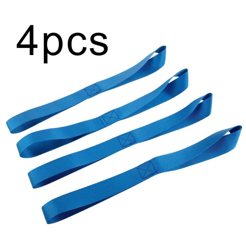 Leke 4PC Soft Loop Cargo Strap Motorcycle Tie Downs Luggage Bandage for