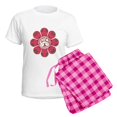 thumbnail image 5 of CafePress - Peace Flower Affection Women's Light Pajamas - Women's Short Sleeve Print T-Shirt and Pants Light Cotton Pajama Set, 5 of 7