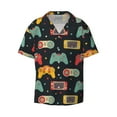 thumbnail image 6 of Kdxio Men's Hawaiian Shirt for Men Short Sleeve Shirt Retro Video Game Summer Casual Holiday Beach Button Down T-Shirts, 6 of 7