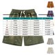 thumbnail image 2 of pstuiky Pantalones cortos para hombre, Pantalones cortos de cintura elástica con cordón y bolsillos de color liso a la moda para hombre Pantalones cortos de golf, 2 of 3