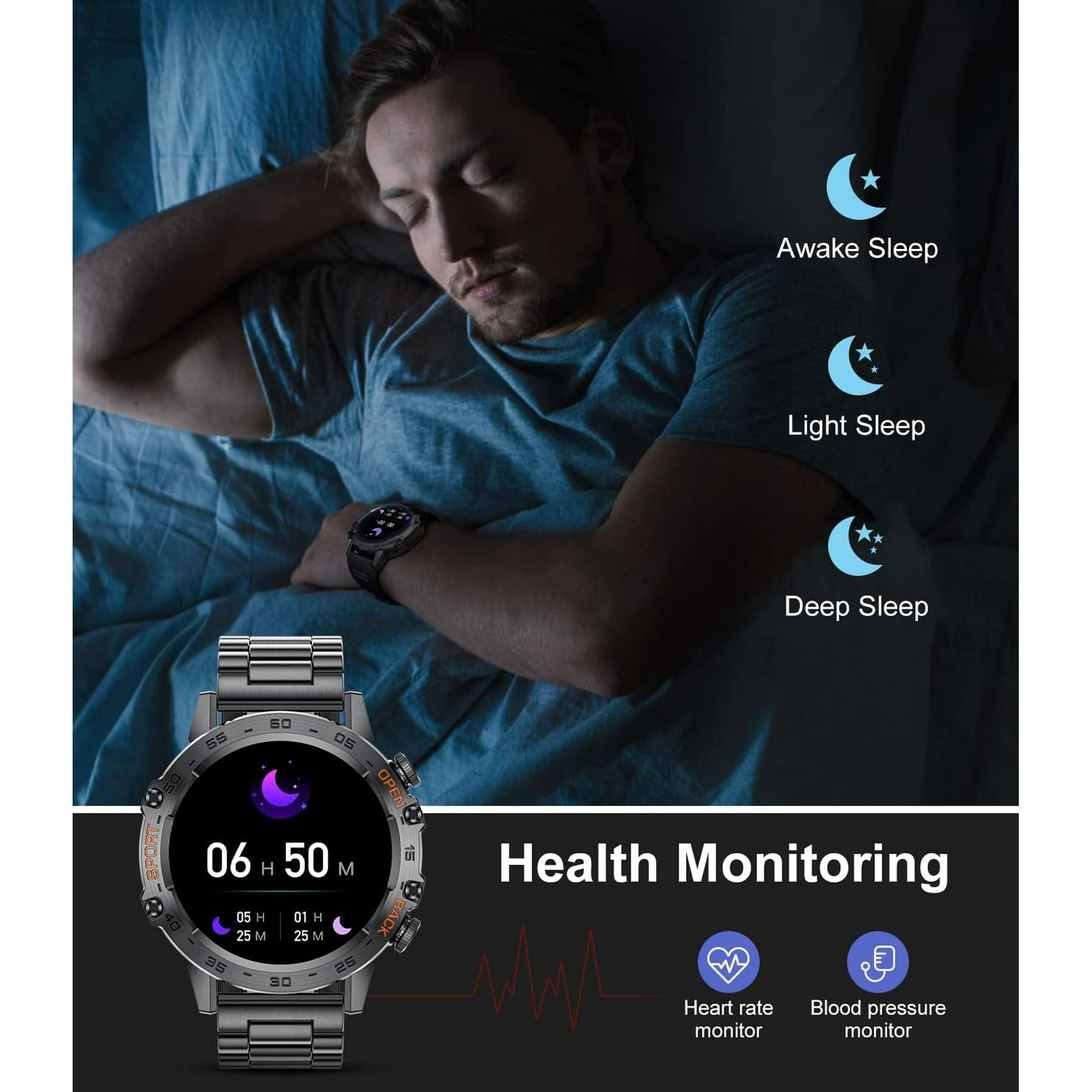 Smartwatch militaire robuste pour homme - 2023 - Test et Avis