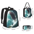 thumbnail image 2 of Balery Surfing Shark Mochila Escolar 3 en 1 para Niños - Mochila Resistente con Lonchera Térmica y Estuche - Mochila Escolar para Niños y Niñas, 2 of 7
