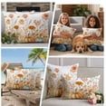 thumbnail image 5 of Fall Botanical Outdoor Waterproof Pillow Covers, Pumpkins Floral Autumn Farmhouse Decorative Square Throw Pillowcase Sofa Cushion Sham for Patio/Couch/Chair, 20"x20" 2 Pack, 5 of 8