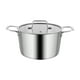 thumbnail image 3 of Olla de acero inoxidable para sopa, tapa visible, olla de inducción, resistente, para caldo, sopa, enlatado, catering 20 centímetros, 3 of 9