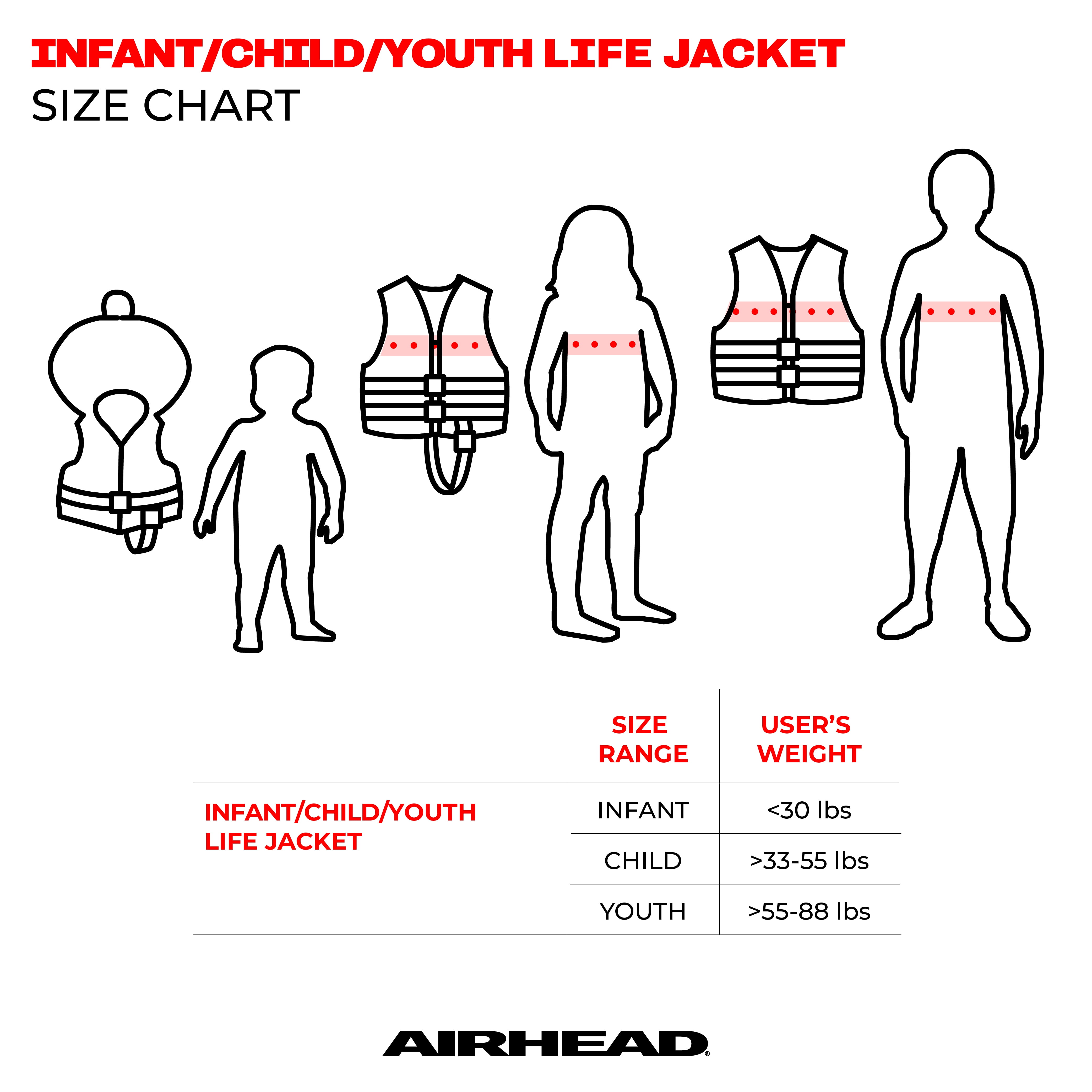 Airhead Trend Women's Life Jacket, L/XL, Hot Pink