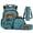 Blue Dachshund Dog, variant on Red Motorcycle Kids Backpack Set for Boys, 4 Piece with Lunch Box Water Bottle Bag 17 Inch Lightweight Multi-Pocket Bookbag Fits 15.6 Laptop for Elementary