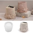 thumbnail image 3 of Shell Starfish Cylindrical Candle Jar Silicone Mold DIY Gypsum Cement Aromatherapy Container Embossed Ornament Mould, 3 of 5