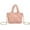 Pink, variant on Kukuzhu Puffer Tote Bag, Small Puffy Bags for Women Fashion Quilted Soft Padded Handbag Purses