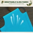 thumbnail image 6 of Garden Rocking Chair, Outdoor Indoor Sling Fabric Rocker for Patio, Balcony, Porch, Light Blue, 6 of 9