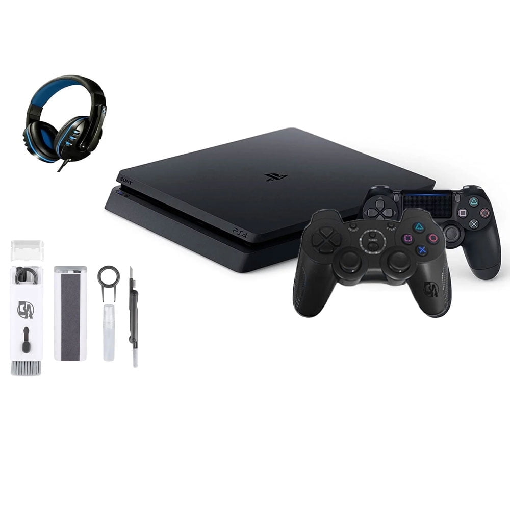 【toranomaki】PlayStation4 PRO 1TB Sony PlayStation 4 Pro 1TB Gaming Console Black with 2 Controllers